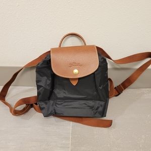 Black Longchamp Mini Le Pilage Backpack
